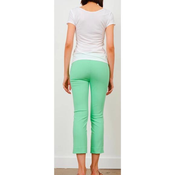 Avenue Montaigne Brigitte Signature Mint Pants Womens 00 Cropped Straight Leg - Picture 2 of 12
